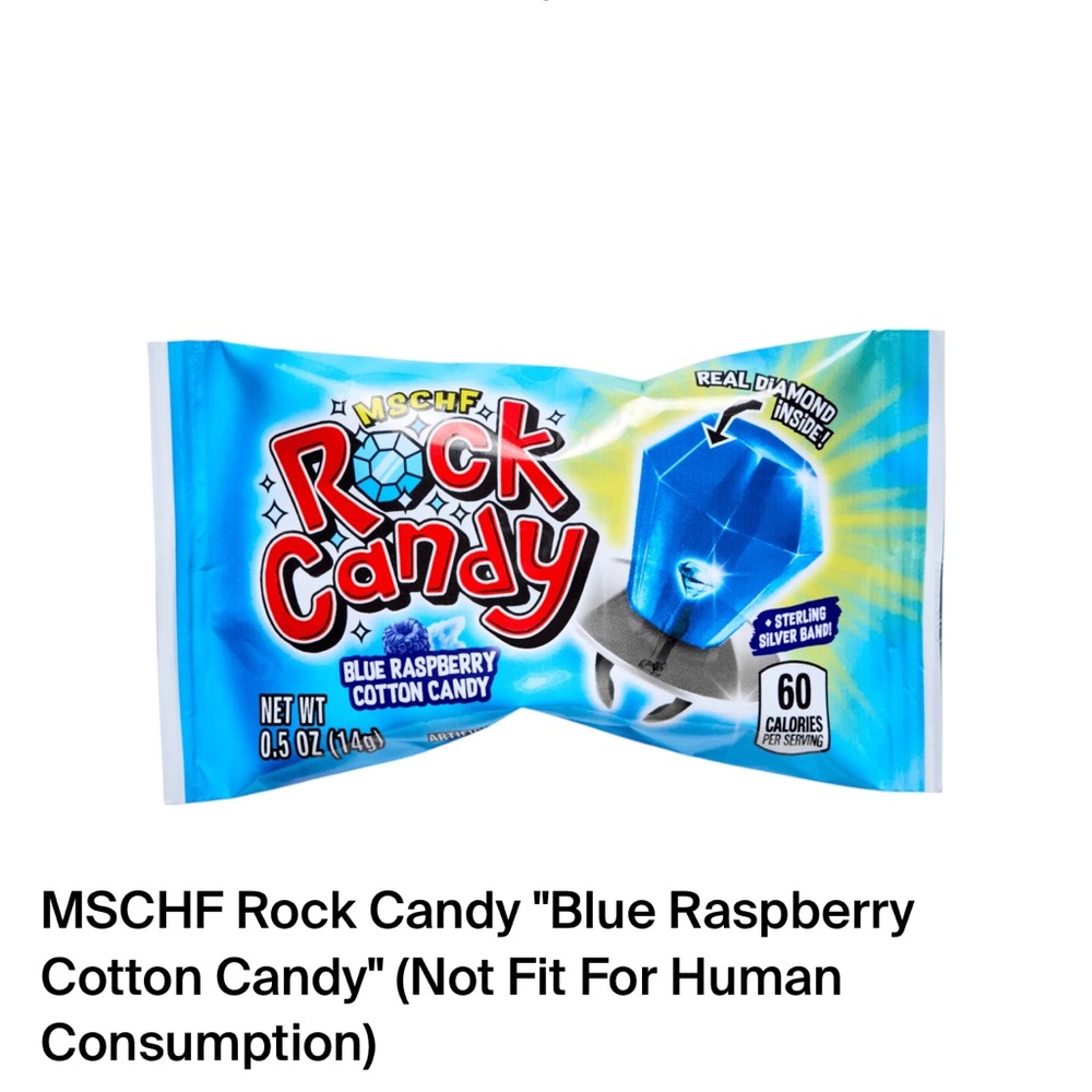 Sold out* LIMITED EDITION Mschf “Rock Candy” Ring “Ring Pop” 3/4 carat diamond